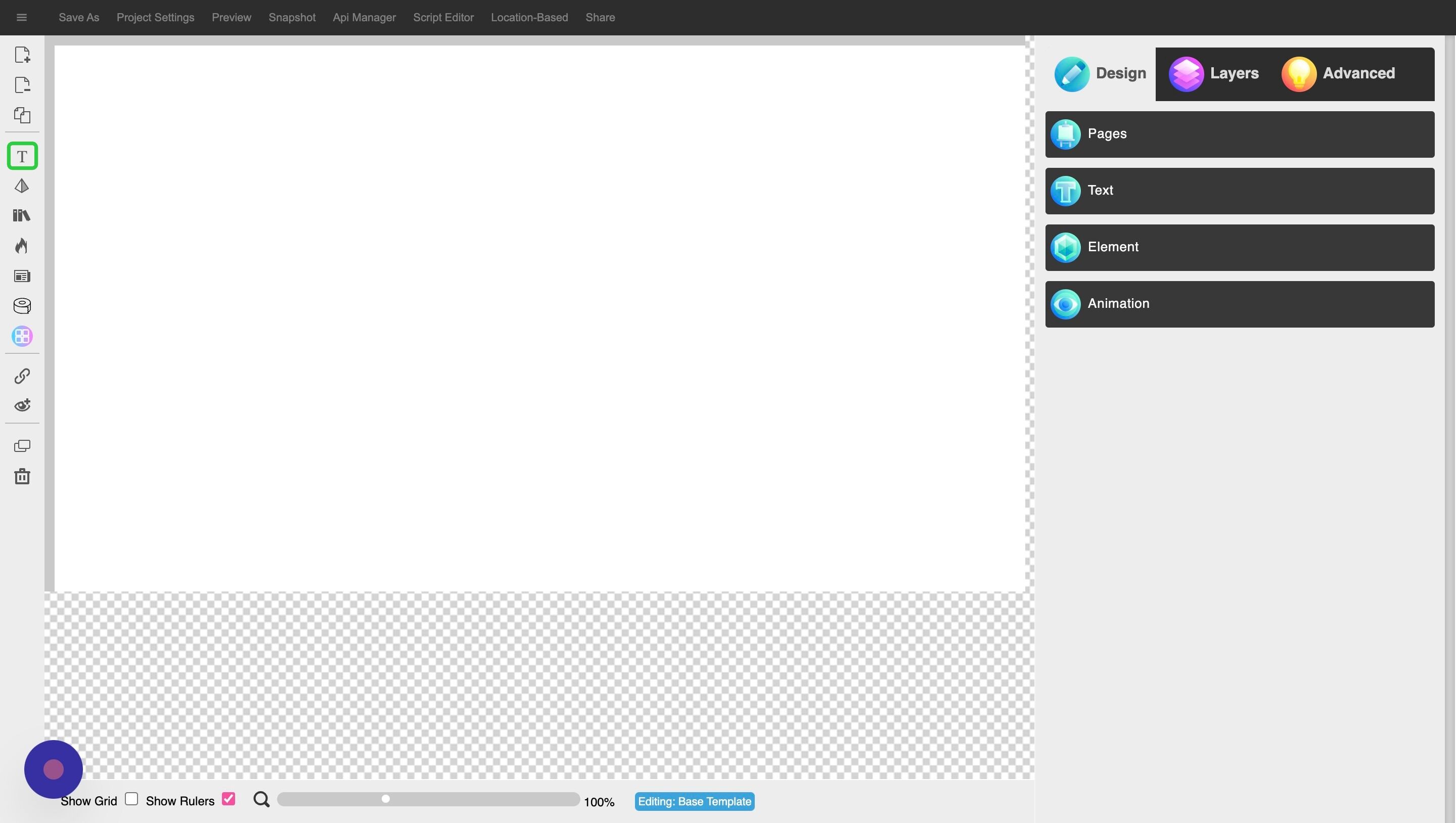Screenshot of: Add some Text.