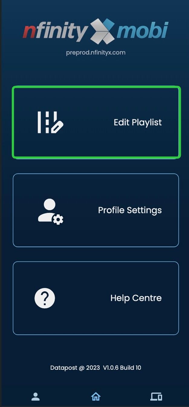 Screenshot of: Click on 'Edit Playlist'.