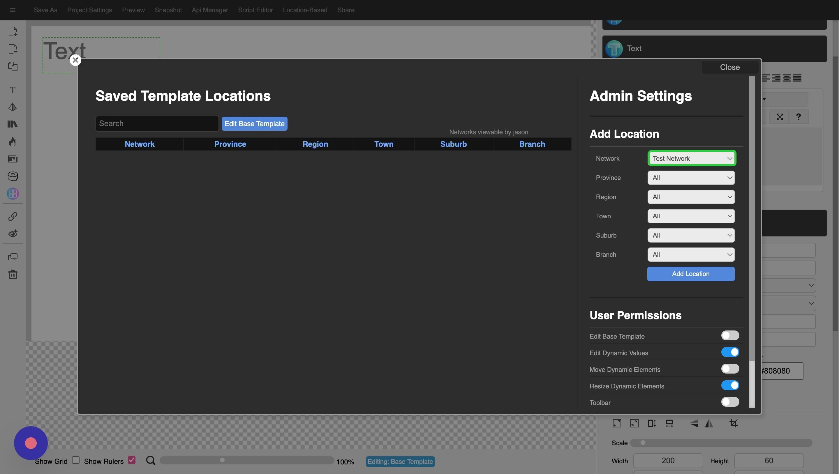 Screenshot of: Under the first dropdown, select the name of the relevant network that you created.