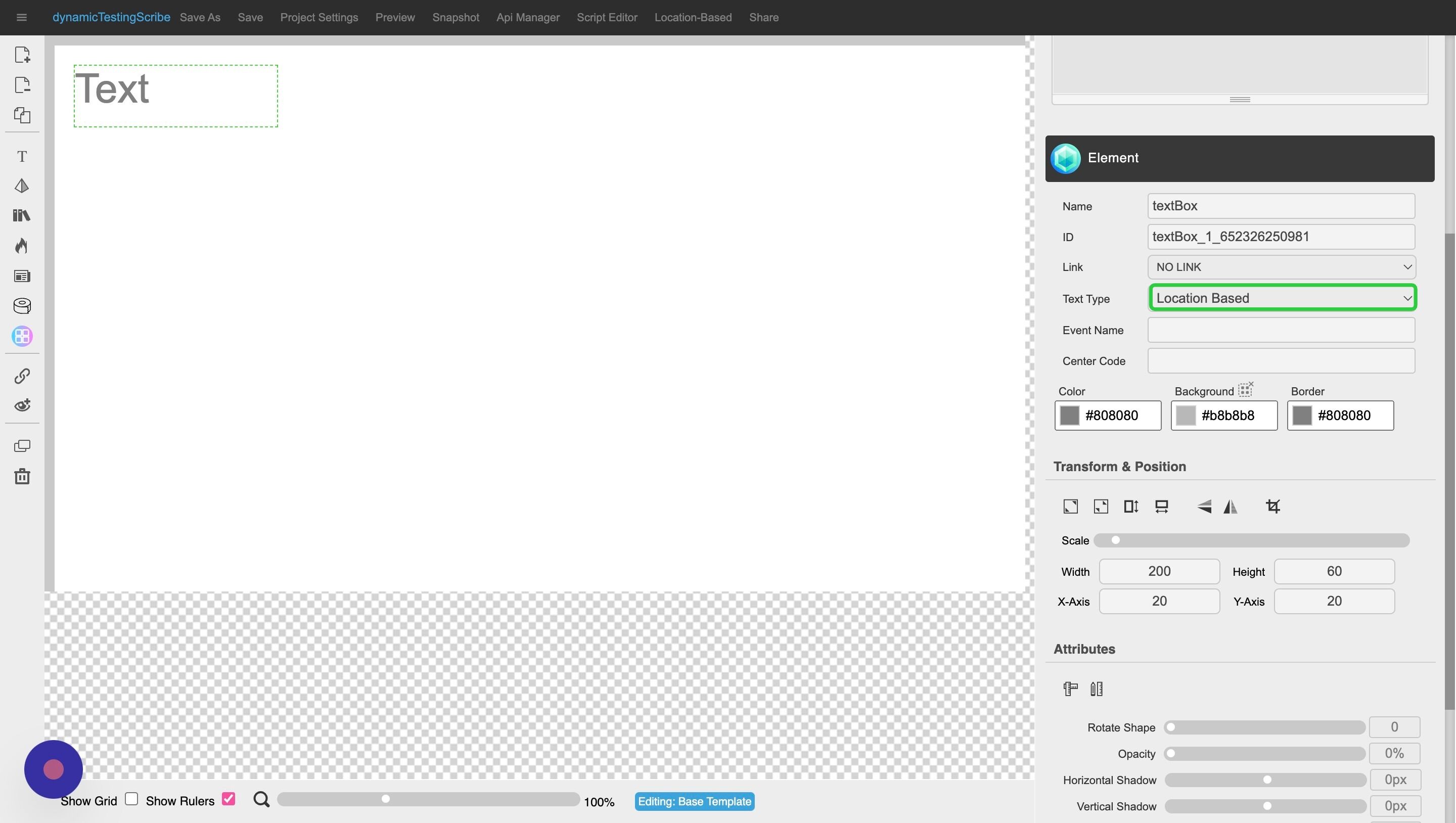Screenshot of: Select 'Location Based'.