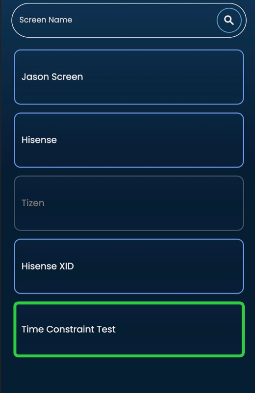 Screenshot of: Select your Screen. {Pro Tip: If the border is blue that means there is at least one player attached}