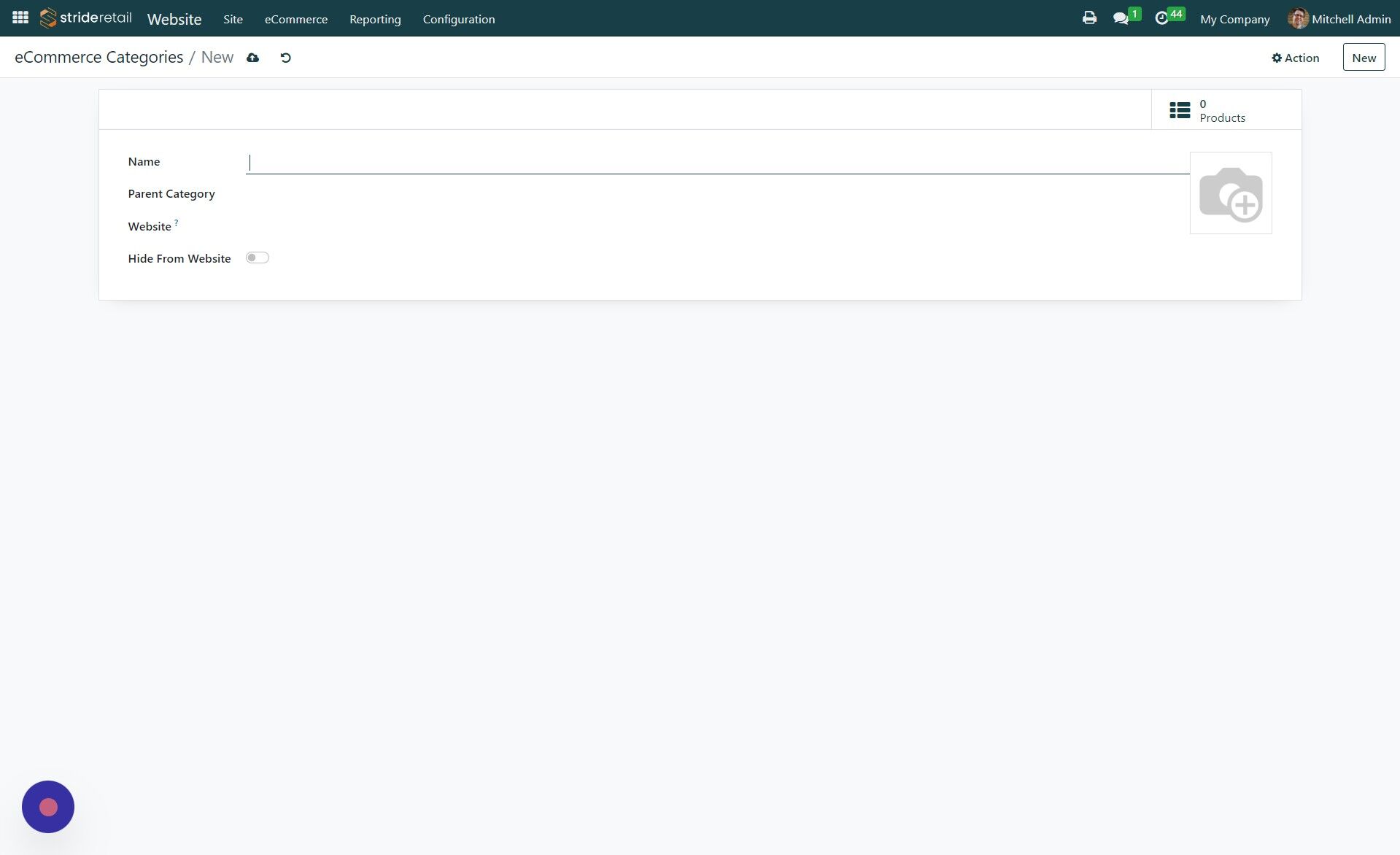 Screenshot of: Click the "Name" field.