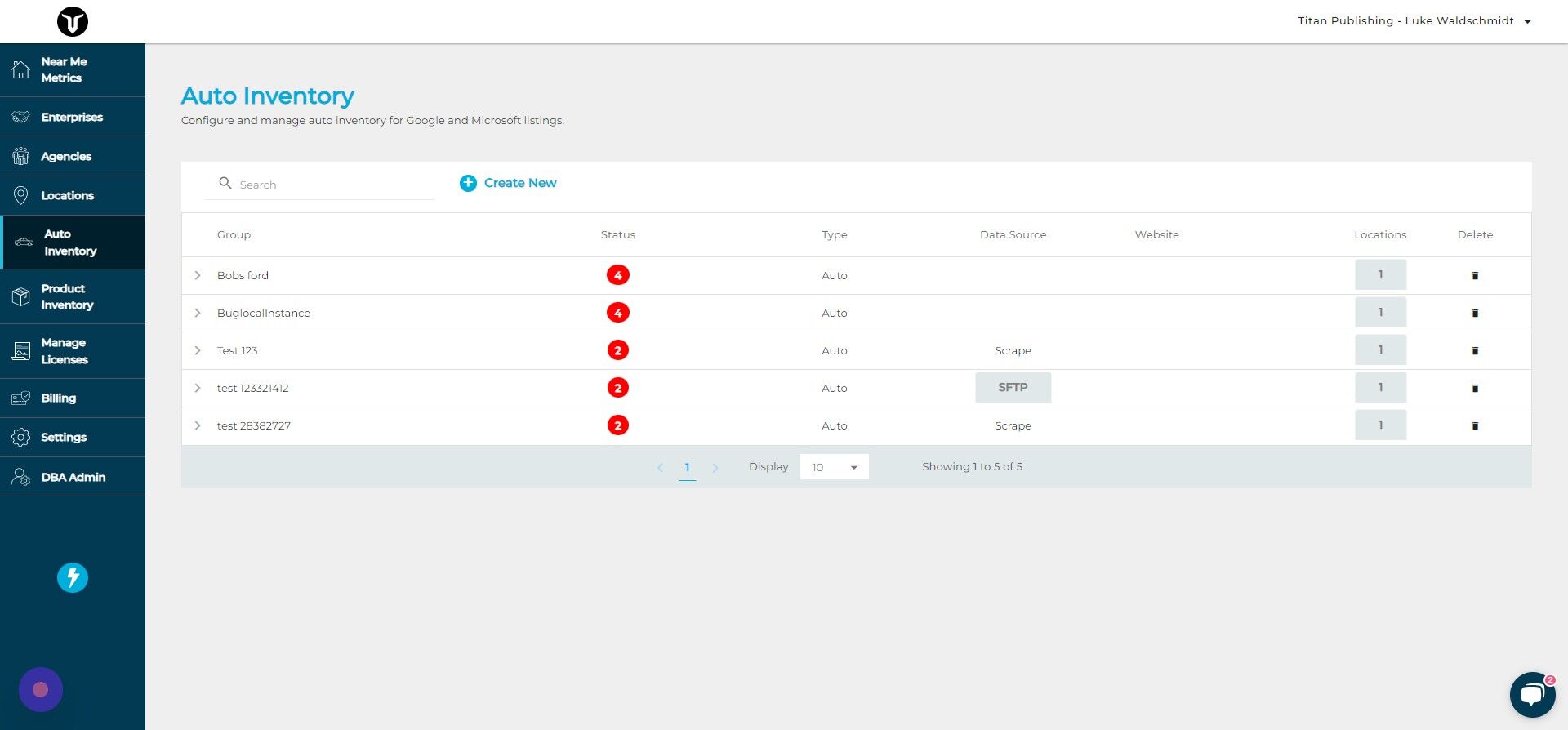 Screenshot of: Click here.