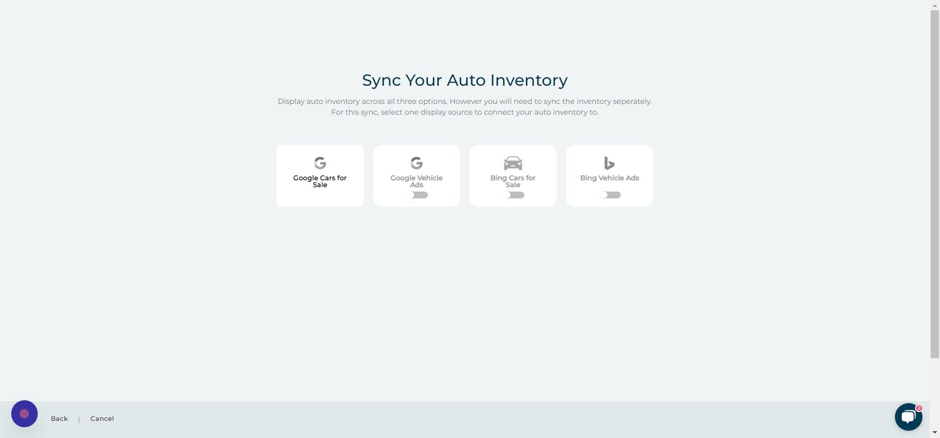 Screenshot of: Click "Google Cars for Sale"