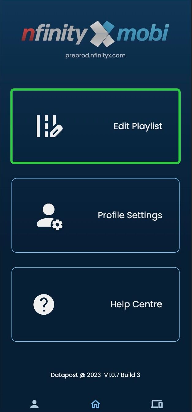 Screenshot of: Click the 'Edit Playlist' button.