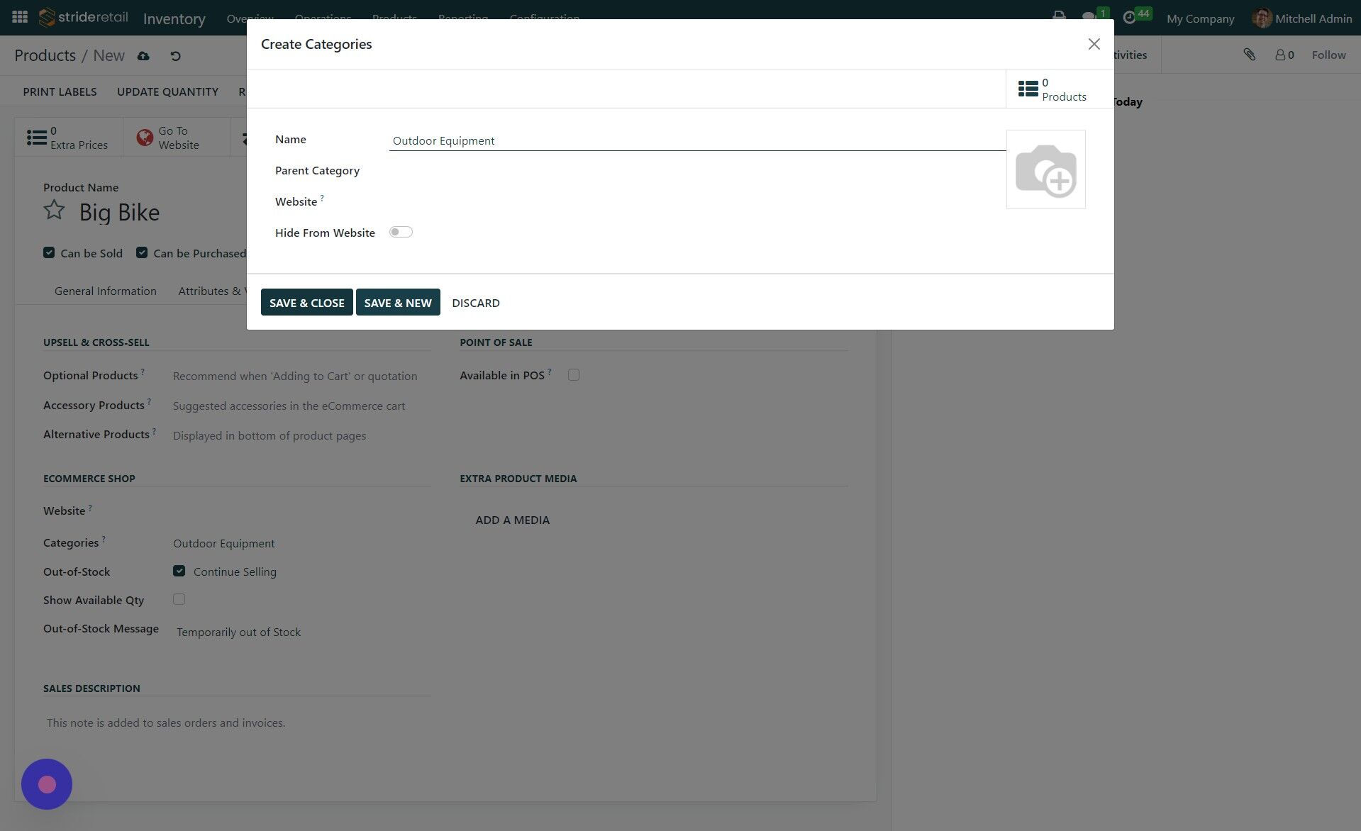 Screenshot of: Click "SAVE & CLOSE"