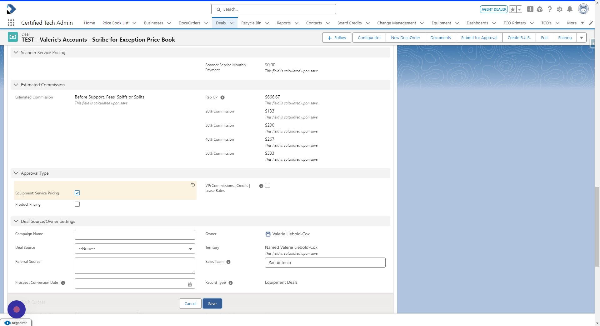 Screenshot of: Click "Save" at the bottom of the screen.