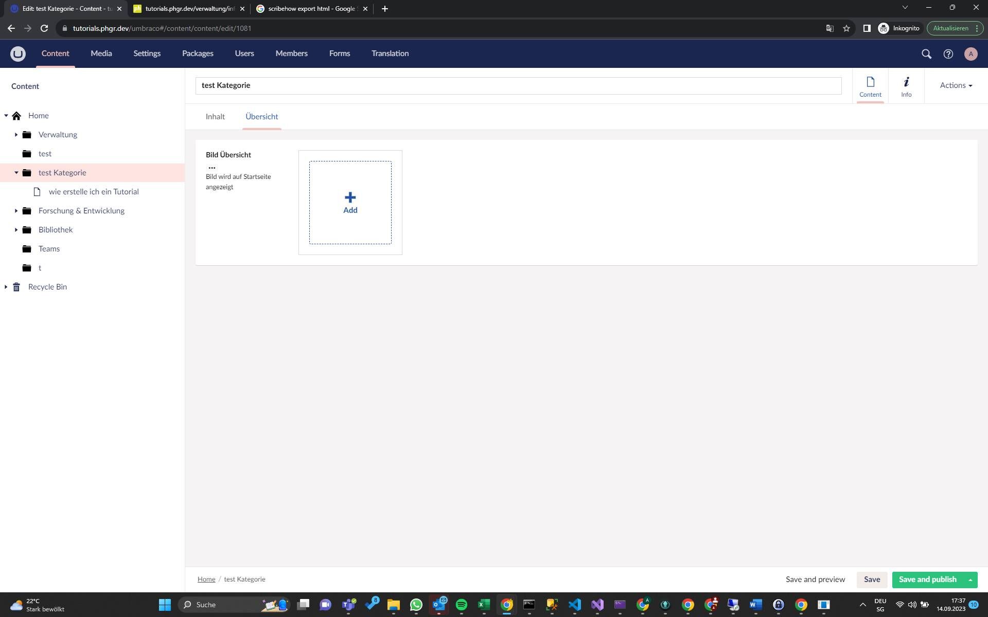 Screenshot of: gewünschtes Bild Hinzufügen