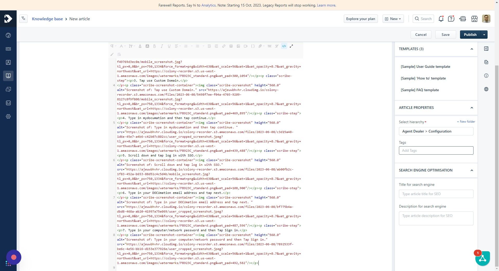 Screenshot of: Click the "Add Tags" field.