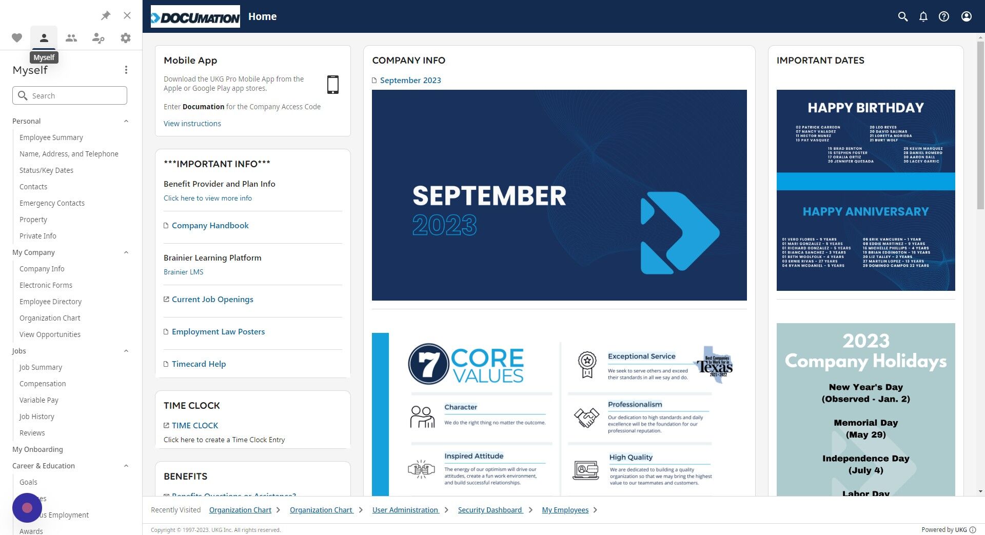 Screenshot of: You're in.