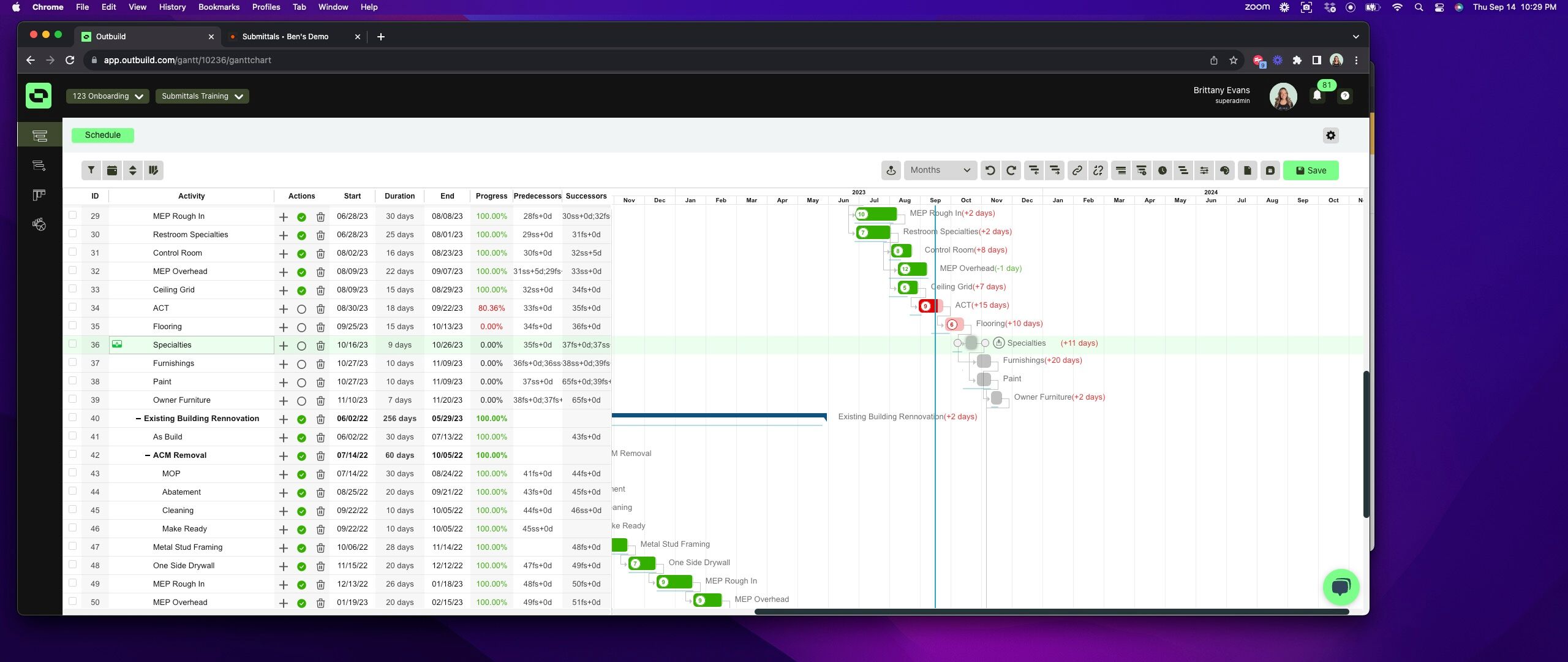 How To Connect Procore Submittals To Your Outbuild Schedule?