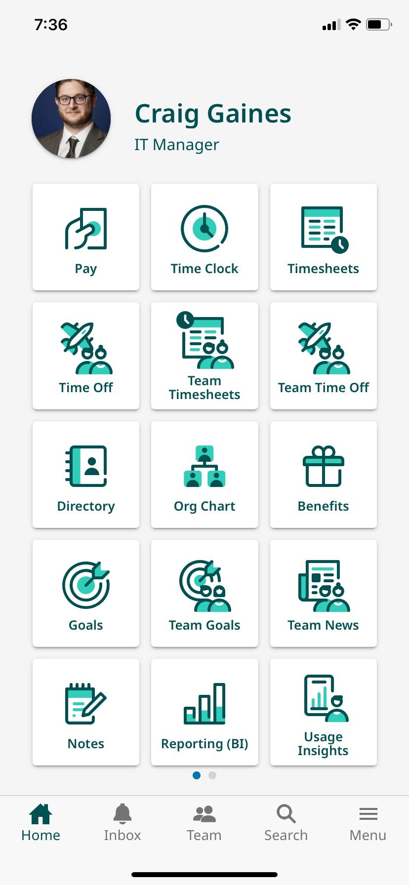 Screenshot of: You're in.