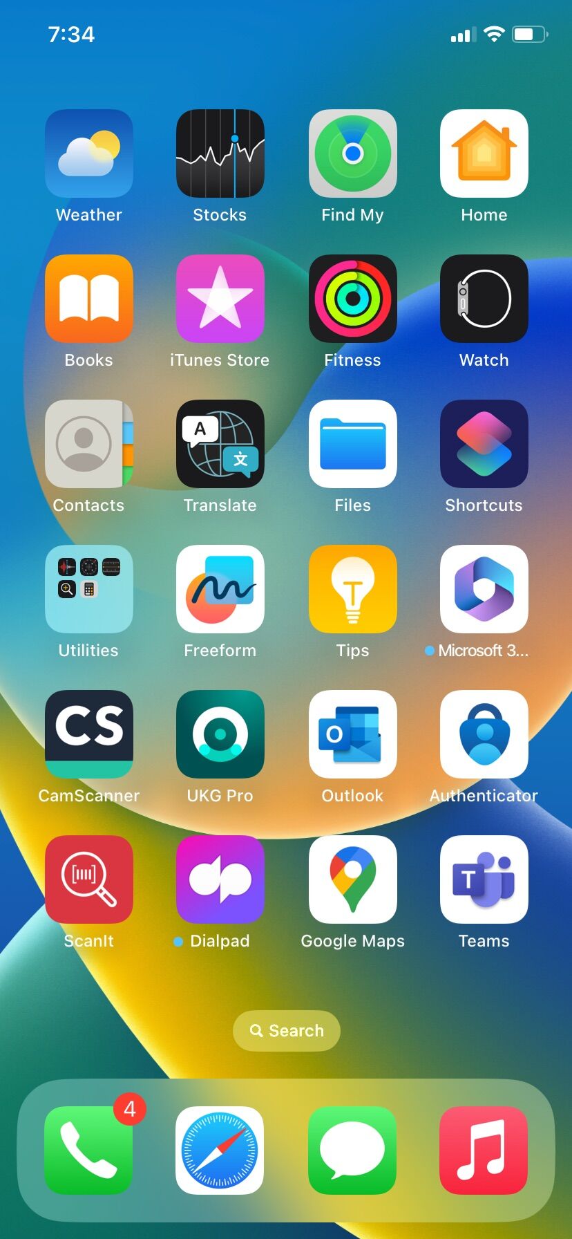 Screenshot of: Tap UltiPro/UKG icon