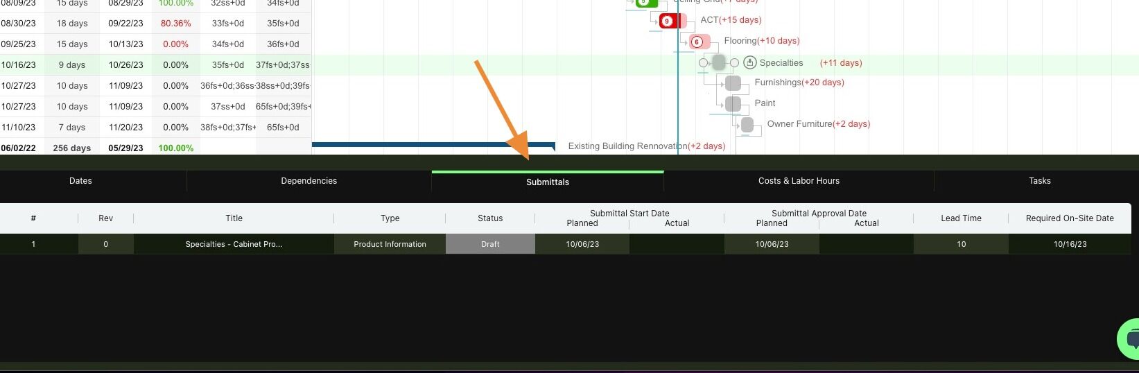 How To Connect Procore Submittals To Your Outbuild Schedule?