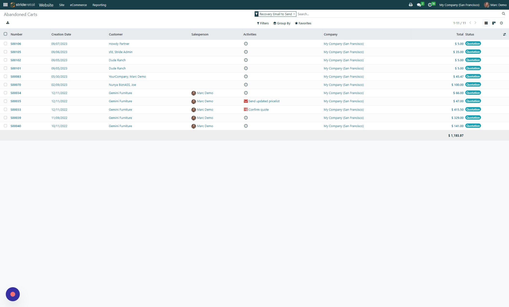 Screenshot of: How to SELECT ALL - Click this checkbox to select all