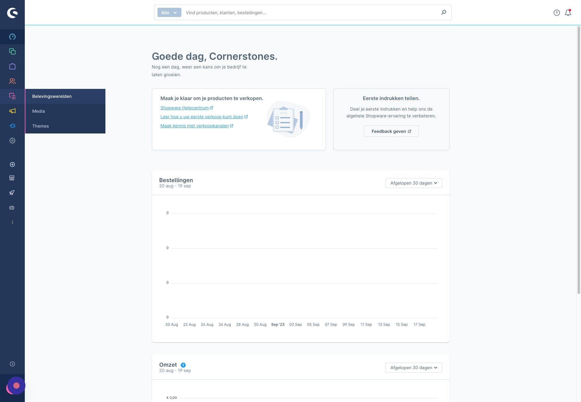Screenshot of: Klik "Belevingswerelden"