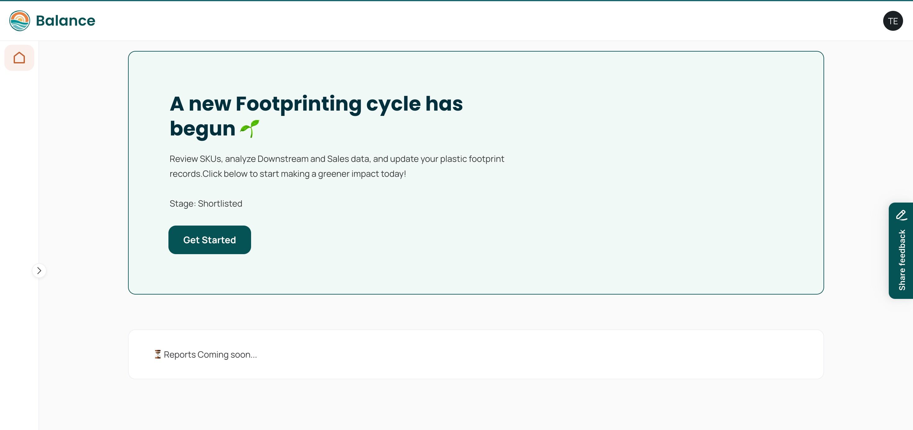 Screenshot of: You're successfully logged in