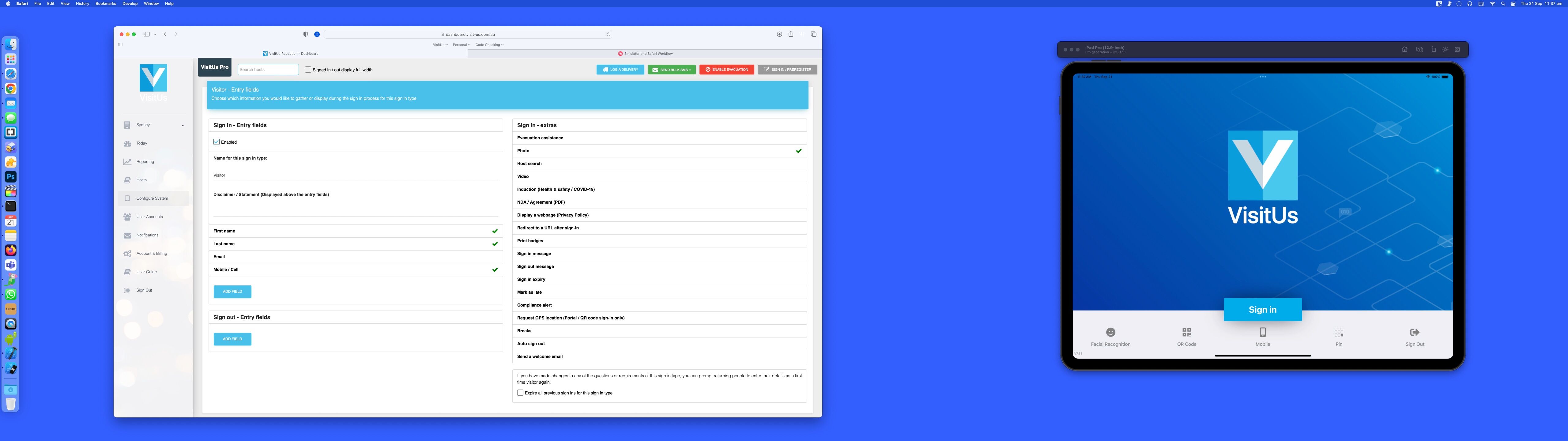 Screenshot of: Click on "Configure system"