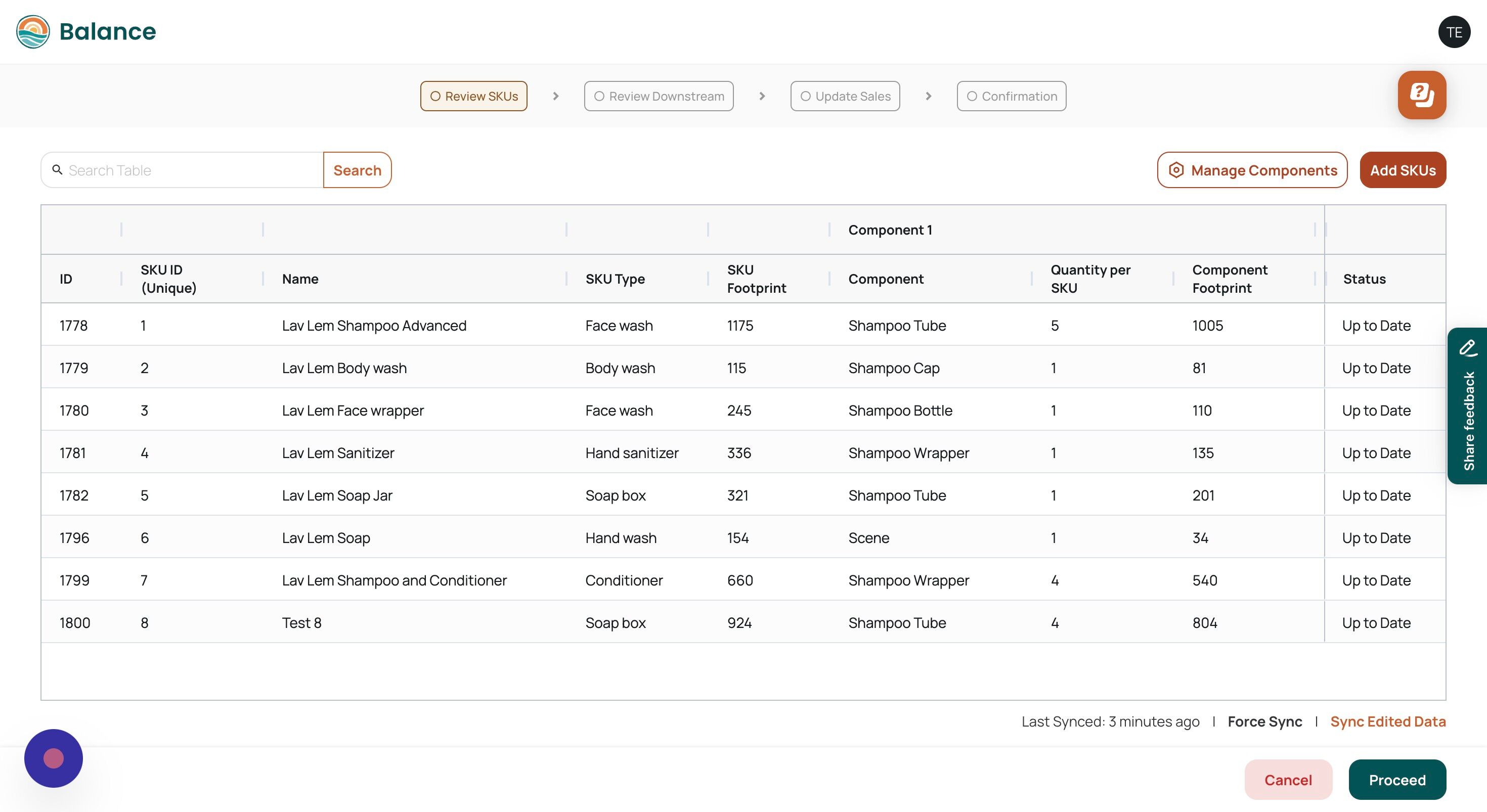 Screenshot of: To Get Started with adding New SKUs click the "Add SKUs" button.
