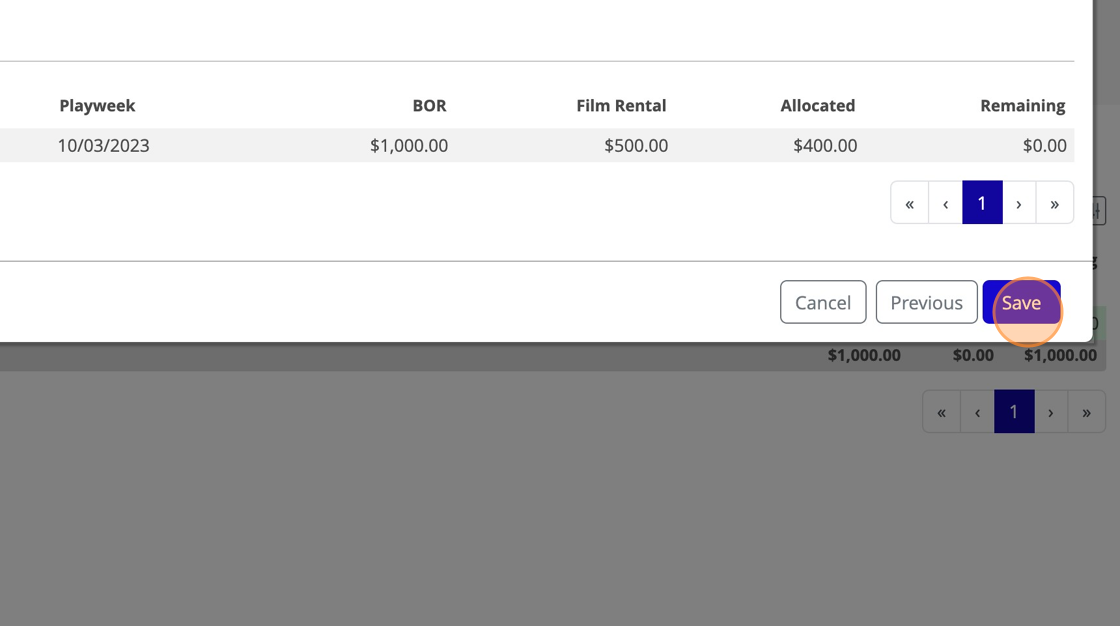 Screenshot of: Review your Allocation(s), hit save, and you're done!