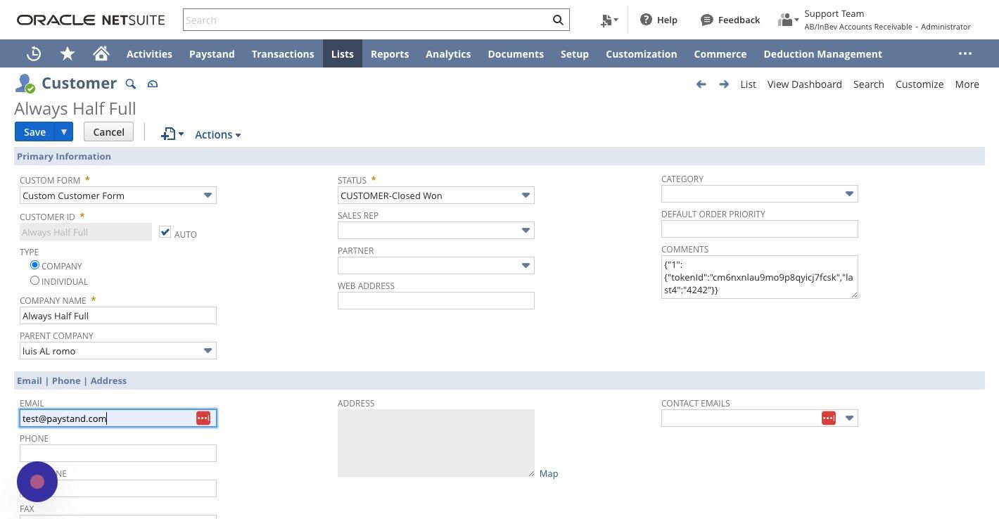 Screenshot of: **Save** Changes