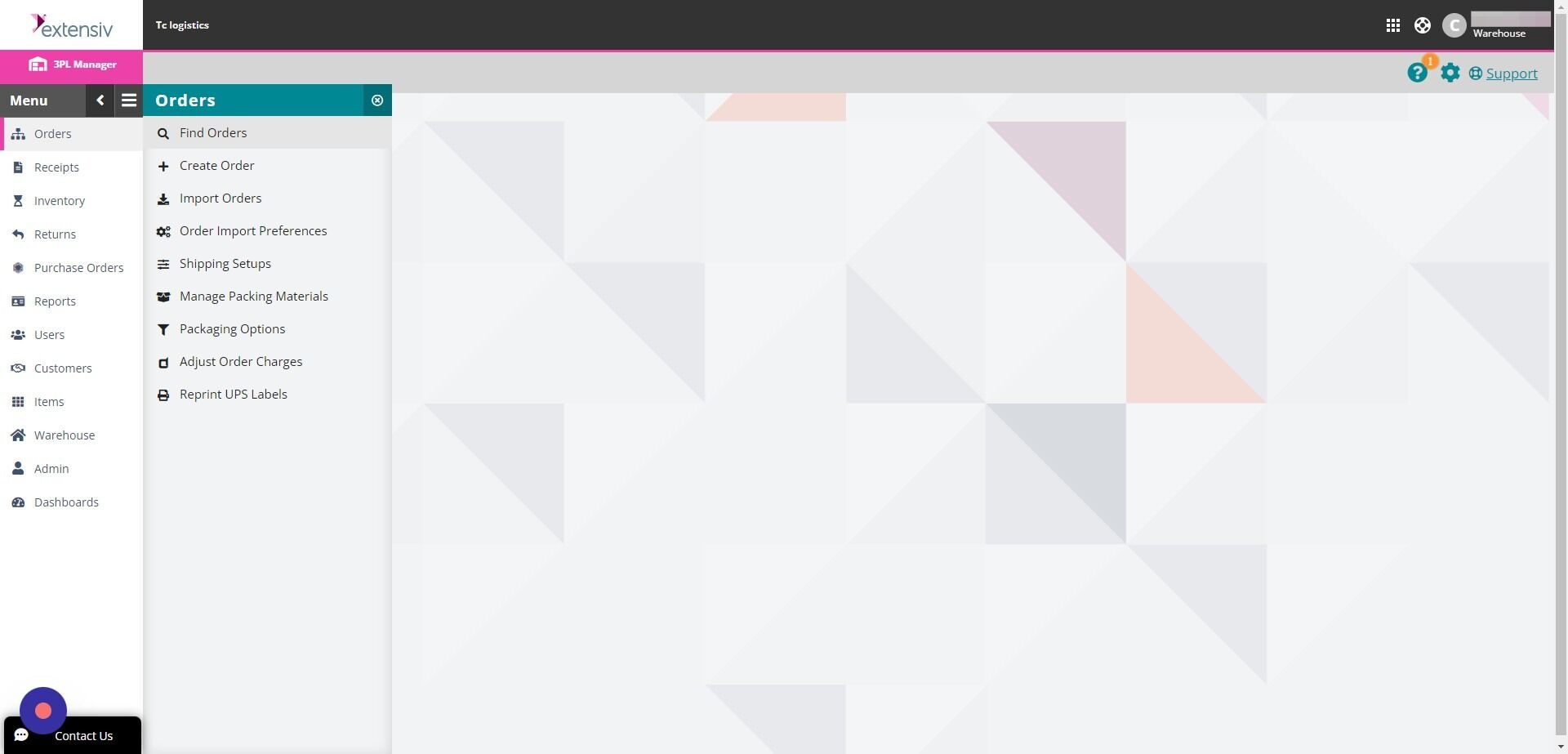 Screenshot of: Click "Find Orders"