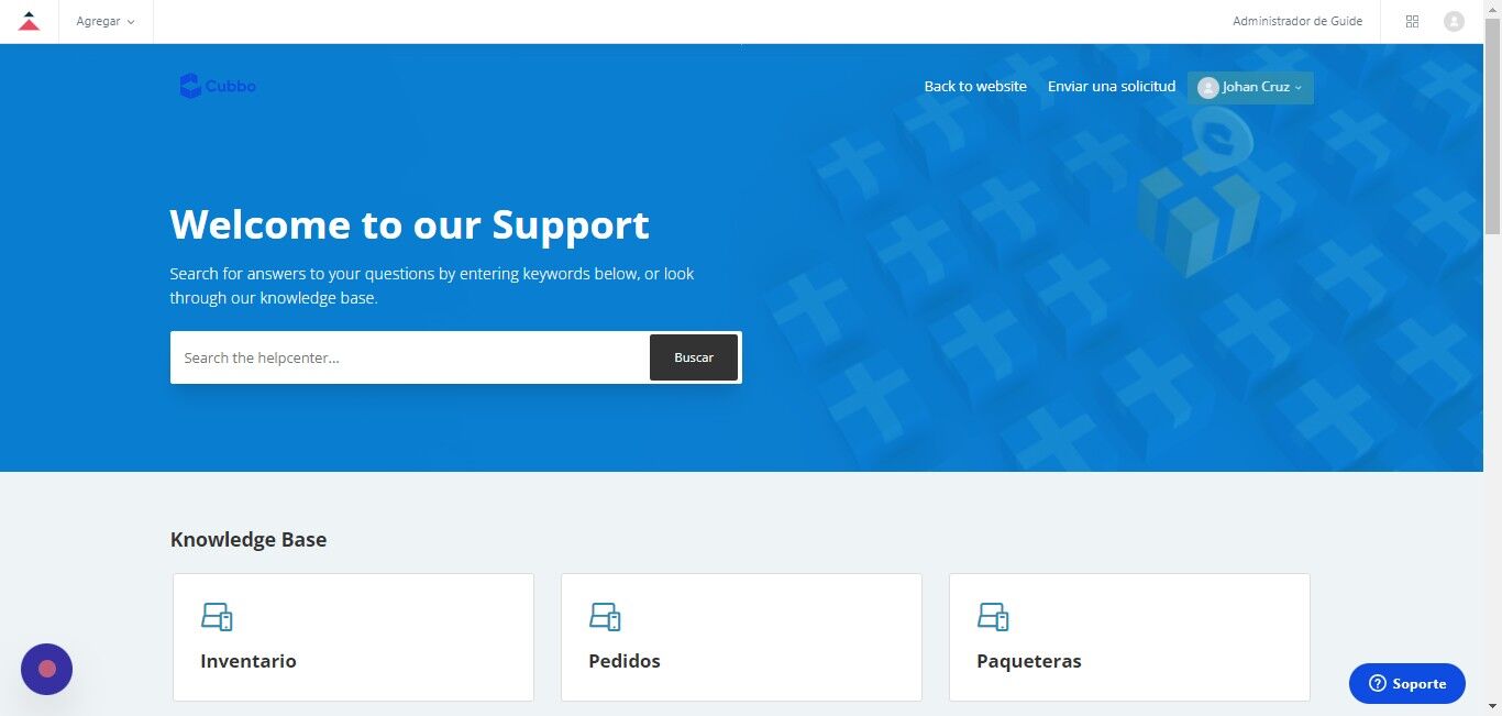Screenshot of: Click en el "nombre del perfil"