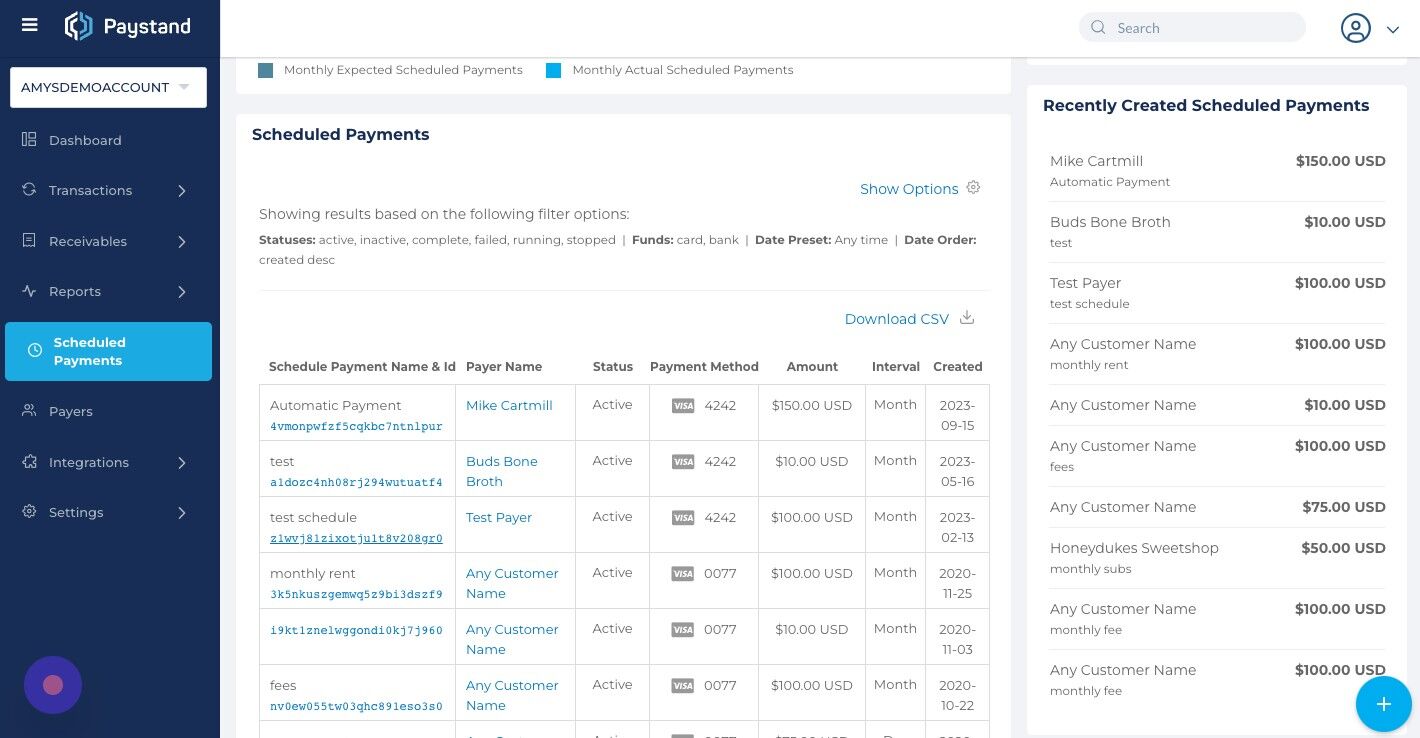 How to edit a Schedule Payment – Paystand Help Center