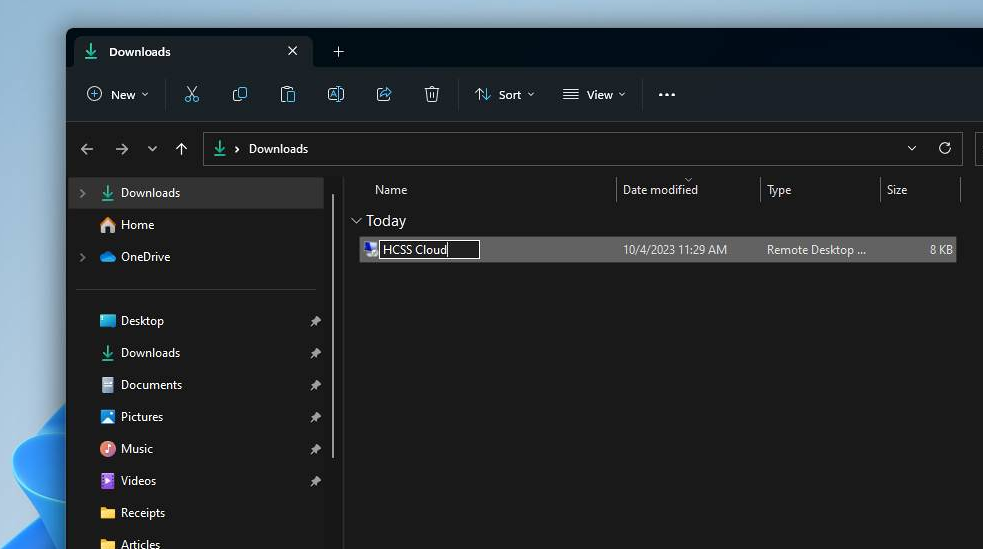 How to Install the HCSS Cloud RDP Client on Windows OS