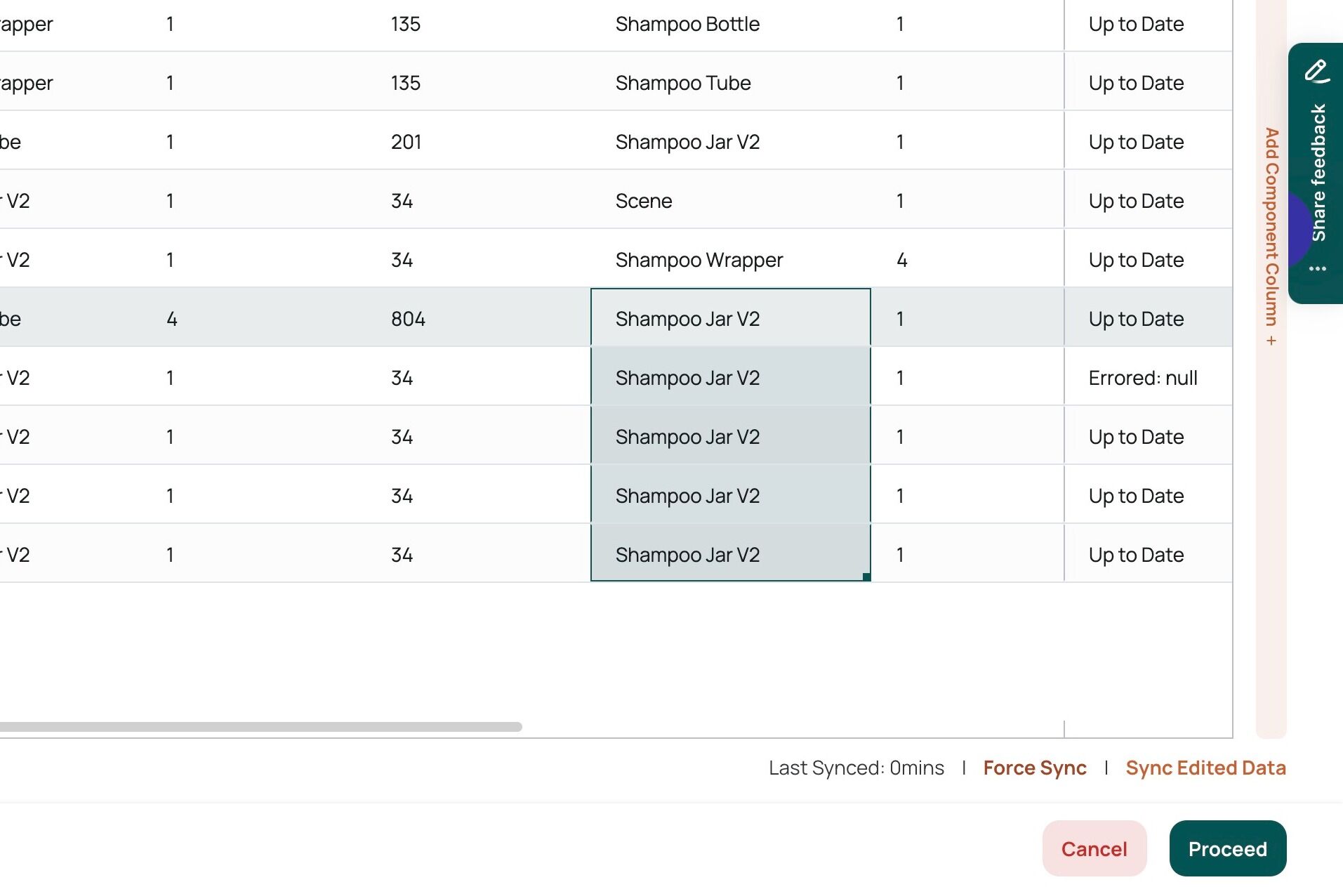 Screenshot of: Click on "**Force sync**" if you want Forcibly sync your data with the server.