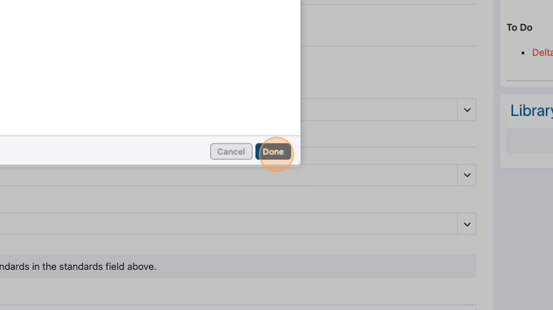 Screenshot of: Click the Done button.
