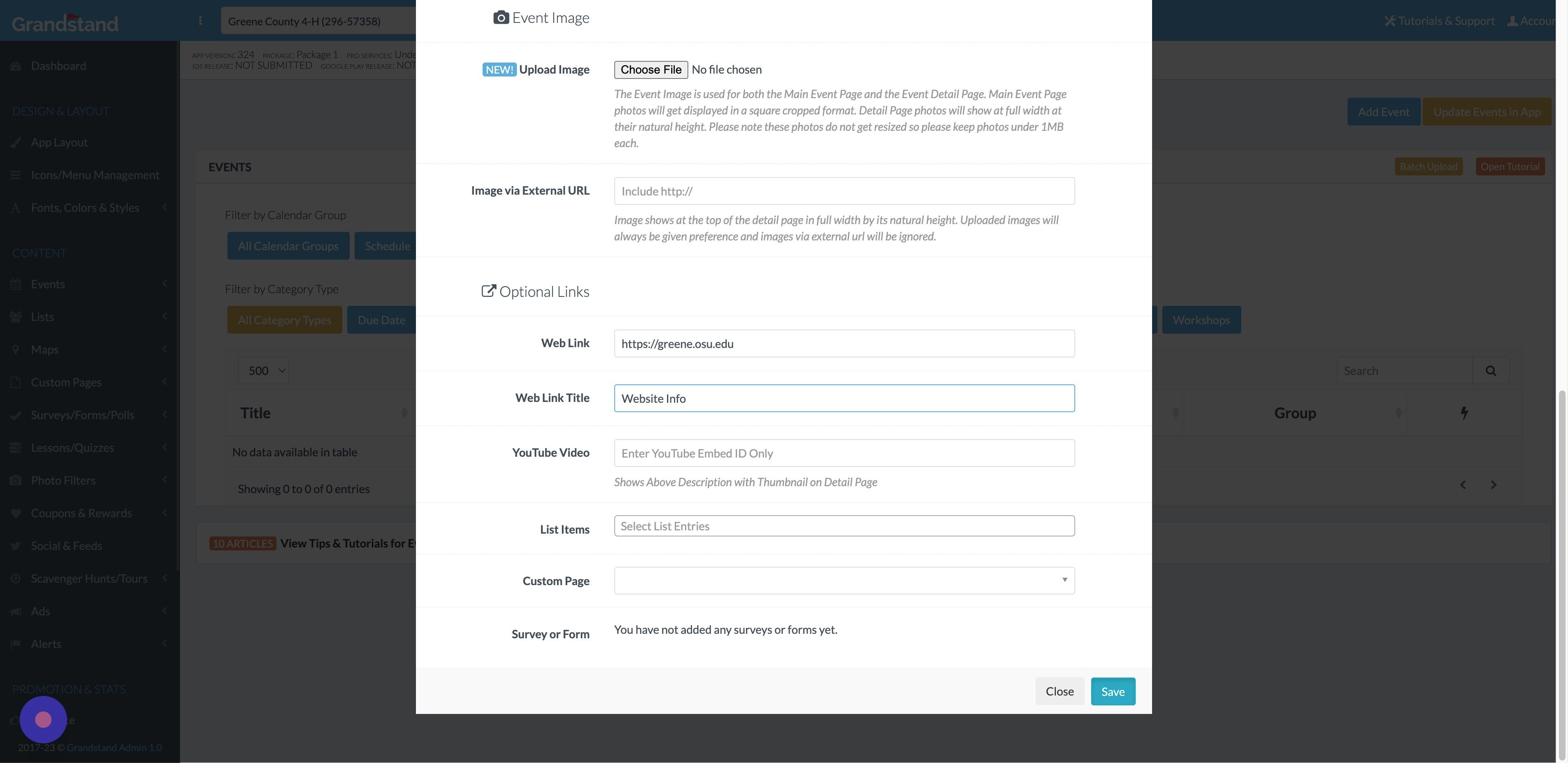 Screenshot of: Click "Save"