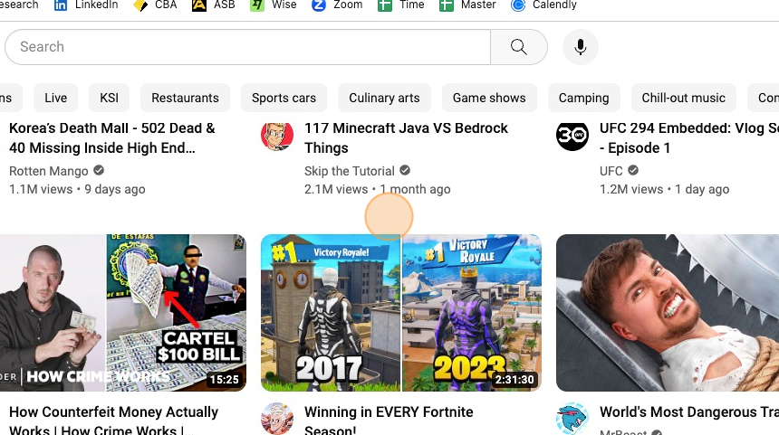 Gaming Screens Shot Thumbnails