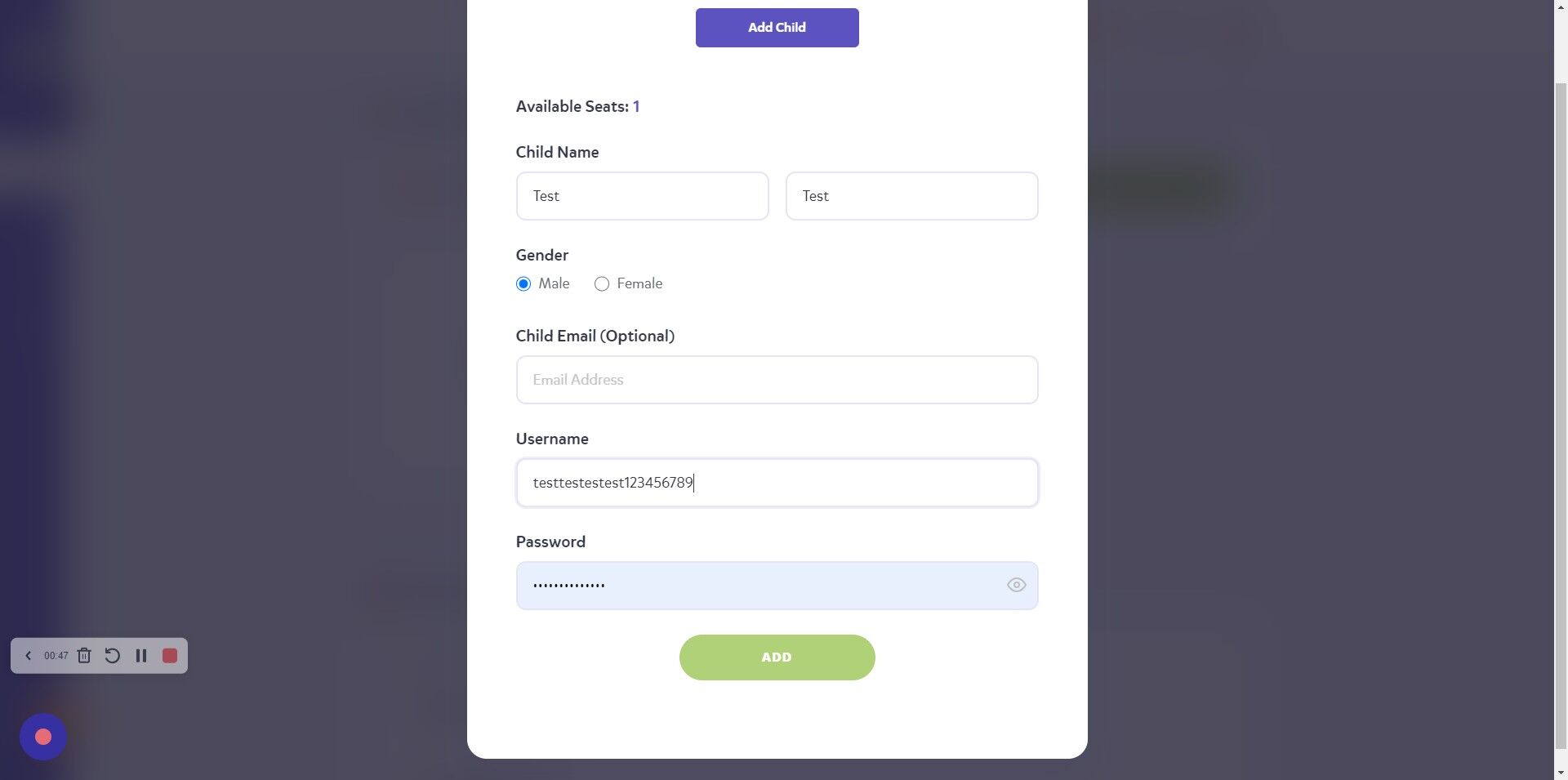 SetUp How to add a child to your family account Safar Publications