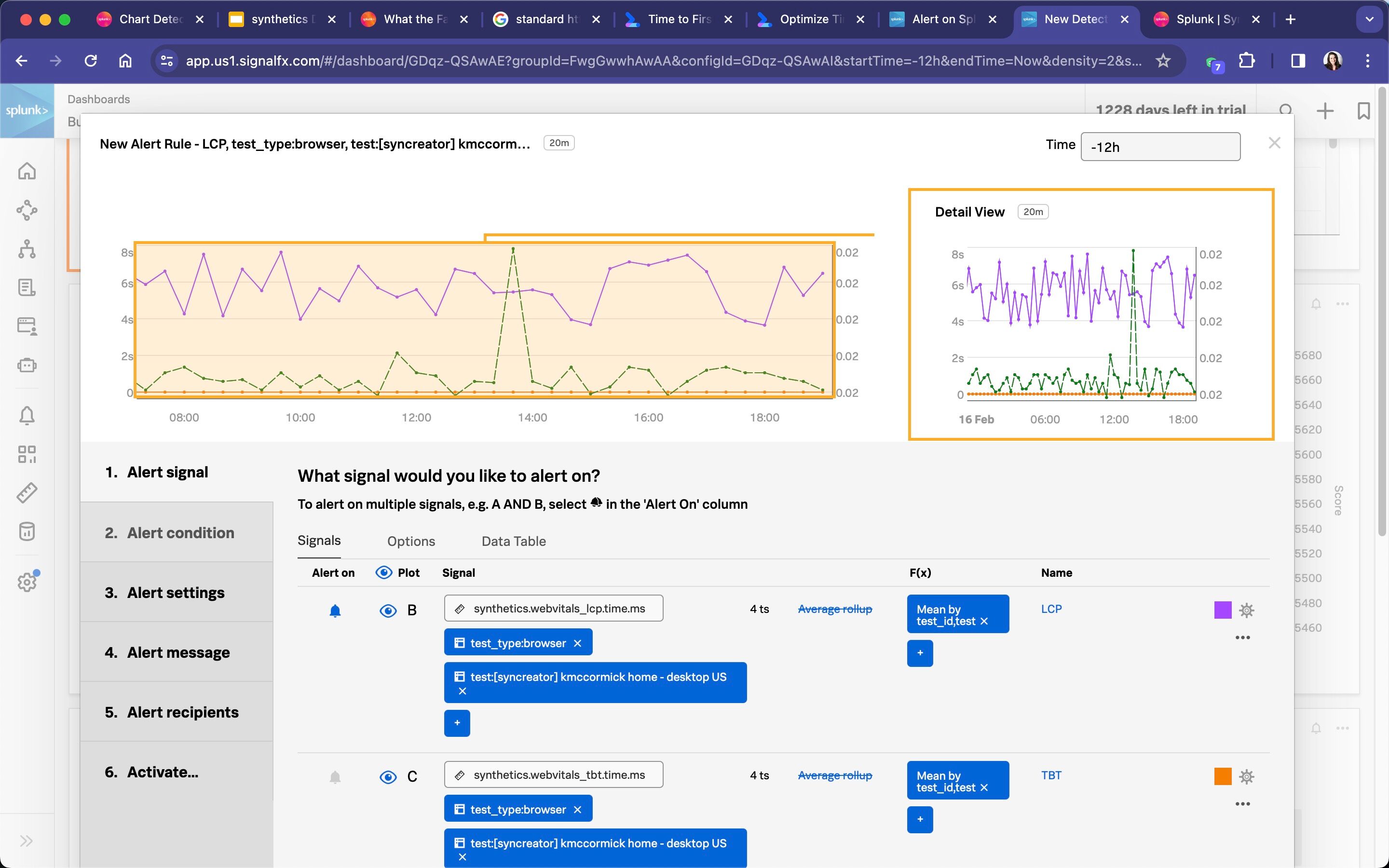 alert signal details