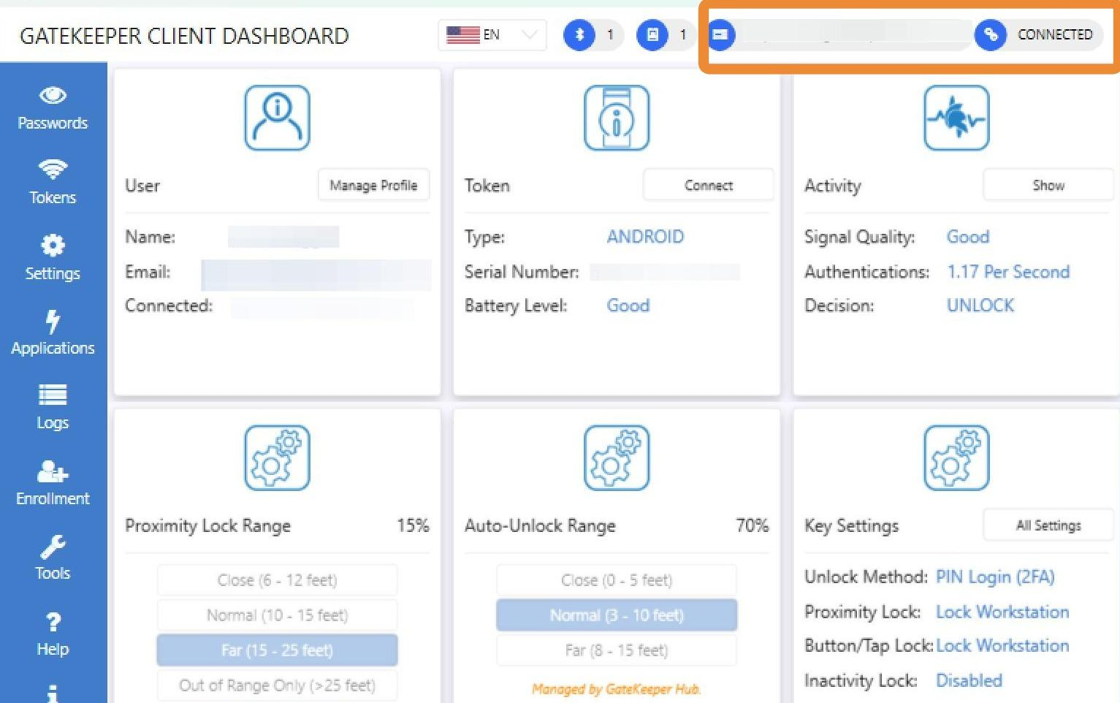 How to find the GateKeeper Hub URL through the GateKeeper Client app ...