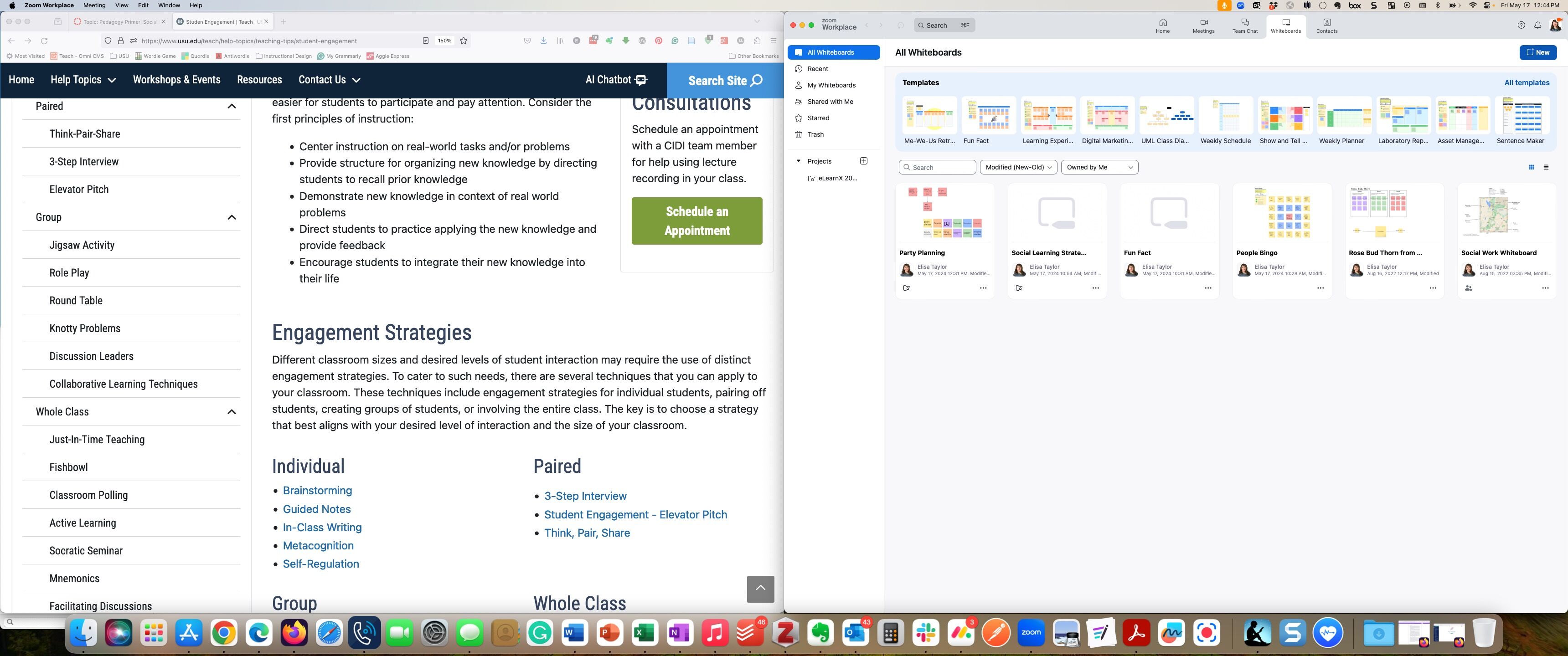 Zoom application with new button highlighted