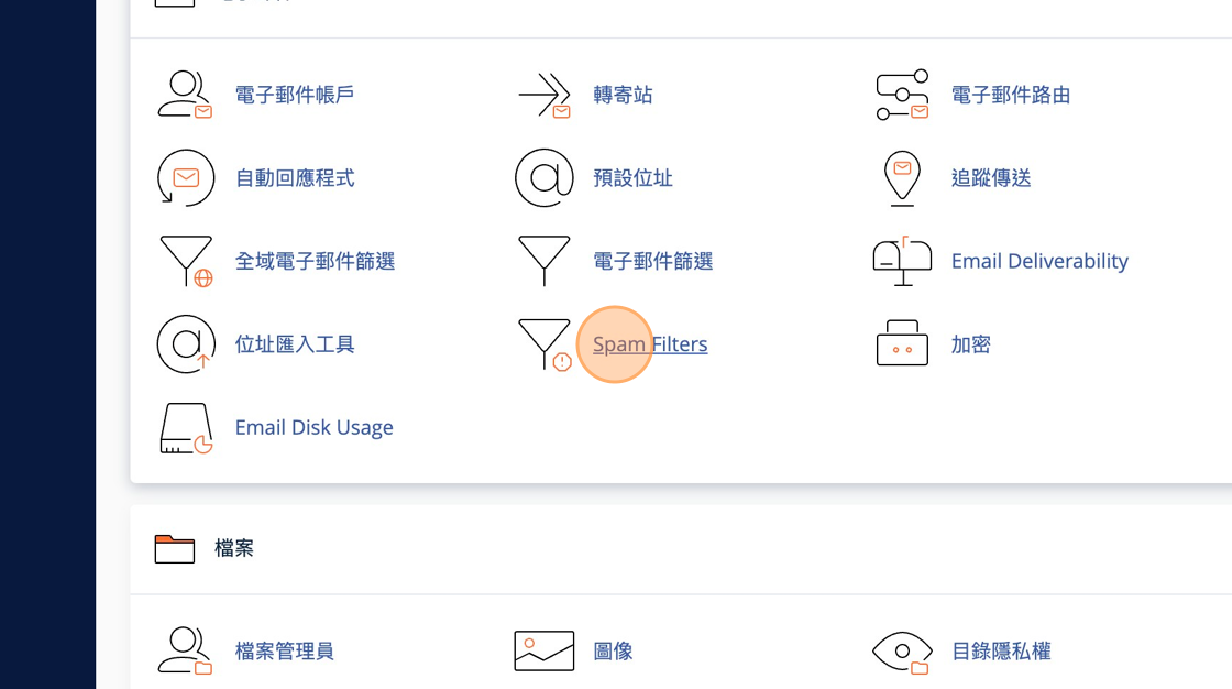 Add email to spam whitelist in cPanel. 1 FB923C standard