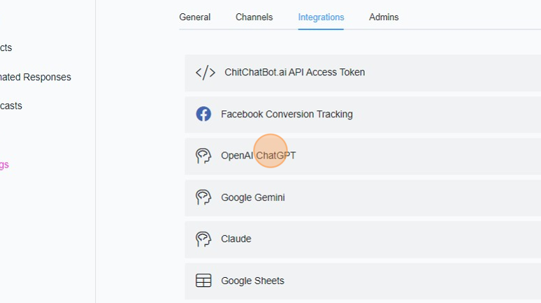FB923C standard - ChitChatBot - AI Bot Building Platform