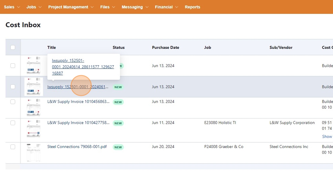 Click New Invoice
