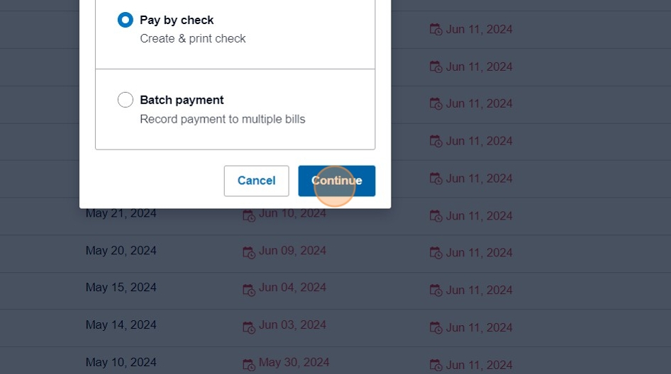 Click Continue