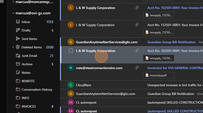 Move email