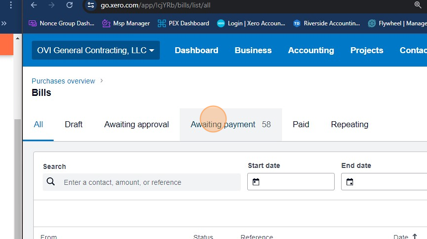 Xero Navigation