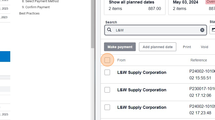 Select All Bills