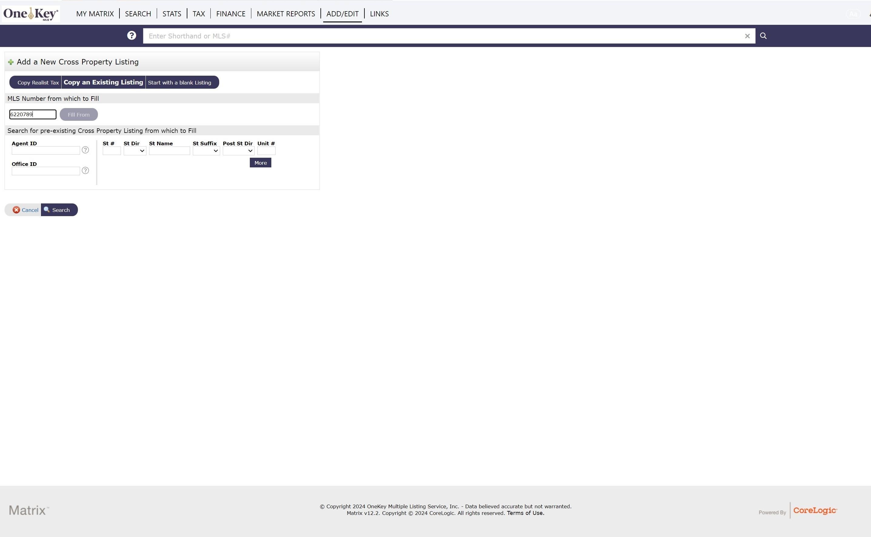Copying an Existing Listing OneKey® MLS Support Center