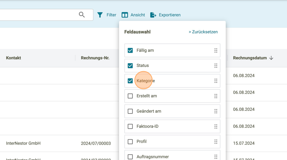 Rechnungen kategorisieren 3 - faktoora - faktoora -