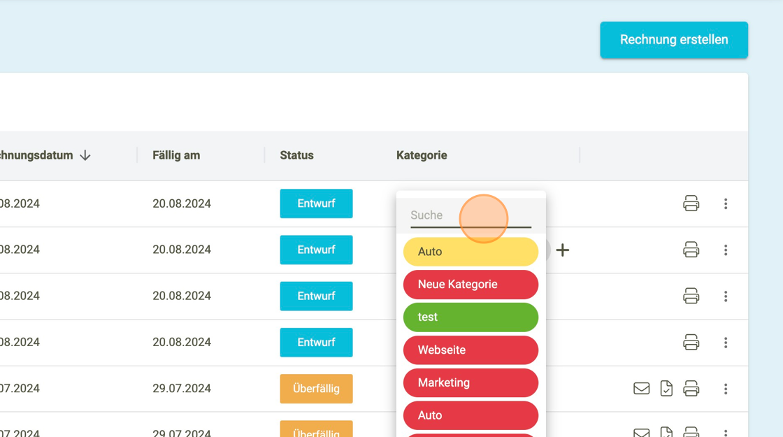 Rechnungen kategorisieren 6 - faktoora - faktoora -