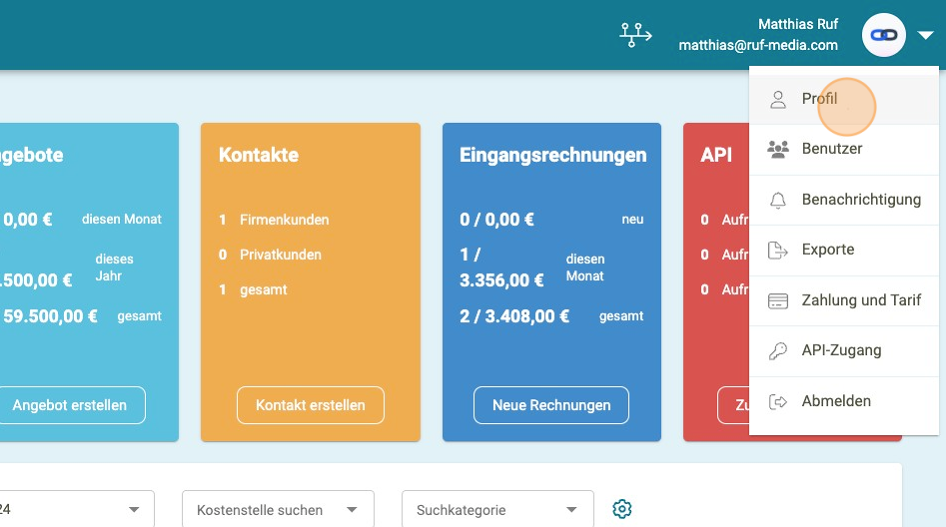 Bankverbindung hinterlegen 2 - faktoora - faktoora -
