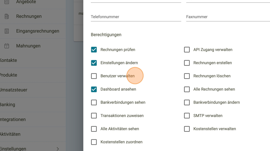 Benutzerrechte ändern 4 - faktoora - faktoora -