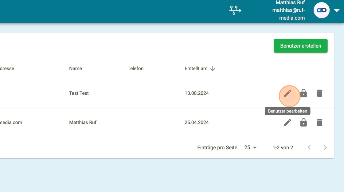 Benutzerrechte ändern 3 - faktoora - faktoora -